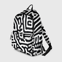 Рюкзак Черно-белый фон, цвет: 3D-принт