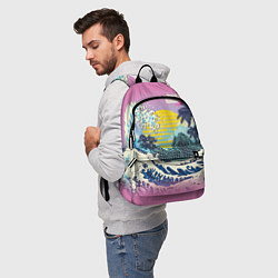 Рюкзак Штормовые океанские волны и пальмы, цвет: 3D-принт — фото 2