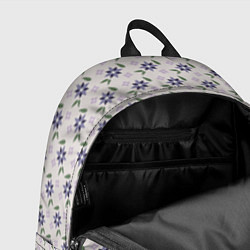 Рюкзак Цветы и листья паттерн, цвет: 3D-принт — фото 2