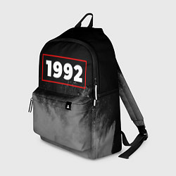 Рюкзак 1992 - в красной рамке на темном, цвет: 3D-принт