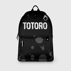 Рюкзак Totoro glitch на темном фоне: символ сверху, цвет: 3D-принт — фото 2