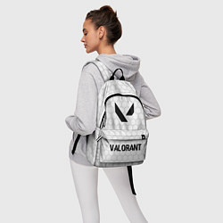 Рюкзак Valorant glitch на светлом фоне: символ, надпись, цвет: 3D-принт — фото 2