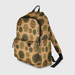 Рюкзак Мандалы на бежевом фоне, цвет: 3D-принт