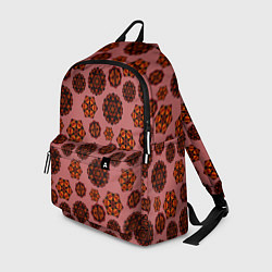 Рюкзак Мандалы на сливовом фоне, цвет: 3D-принт