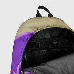 Рюкзак Волнообразные листы разных цветов, цвет: 3D-принт — фото 2