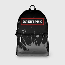 Рюкзак Электрик - в красной рамке на темном, цвет: 3D-принт — фото 2