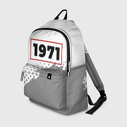 Рюкзак 1971 - в красной рамке на светлом, цвет: 3D-принт