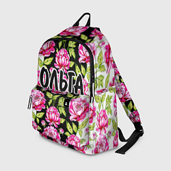 Рюкзак Ольга в цветах, цвет: 3D-принт