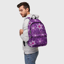 Рюкзак Violet snow, цвет: 3D-принт — фото 2