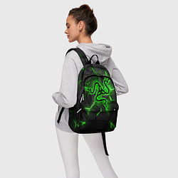 Рюкзак Razer neon logo, цвет: 3D-принт — фото 2