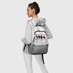 Рюкзак 1964 - в красной рамке на светлом, цвет: 3D-принт — фото 2