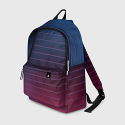Рюкзак Абсрактная лестничная тёмно-синяя текстура, цвет: 3D-принт