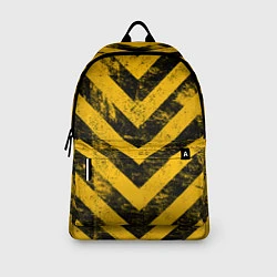 Рюкзак WARNING - желто-черные полосы, цвет: 3D-принт — фото 2