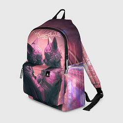 Рюкзак Влюбленные кибер-котики, цвет: 3D-принт