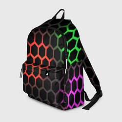 Рюкзак Gradient hexagon genshin, цвет: 3D-принт
