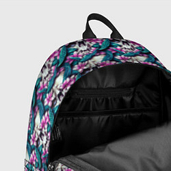 Рюкзак Черепа заросшие цветами, цвет: 3D-принт — фото 2