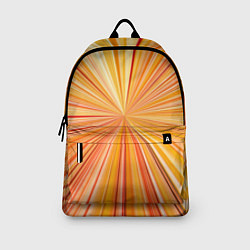 Рюкзак Абстрактные лучи оттенков оранжевого, цвет: 3D-принт — фото 2
