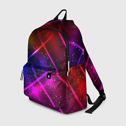 Рюкзак Неоновая решетка, цвет: 3D-принт