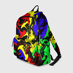 Рюкзак Разводы цветных красок, цвет: 3D-принт