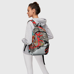 Рюкзак Иредзуми: дракон в дыму, цвет: 3D-принт — фото 2
