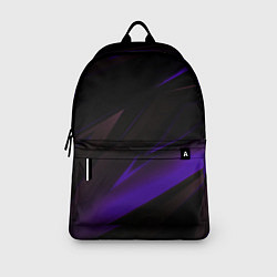 Рюкзак Blue stripes geometry, цвет: 3D-принт — фото 2