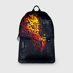 Рюкзак Огненные кубы клетка, цвет: 3D-принт — фото 2