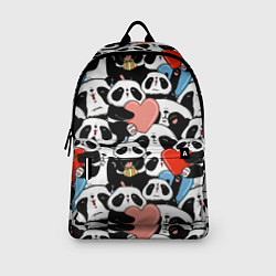 Рюкзак Панды с сердечками, цвет: 3D-принт — фото 2