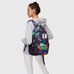 Рюкзак Fortnite graffity splash, цвет: 3D-принт — фото 2