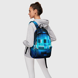 Рюкзак Неоновые кубы с подсветкой, цвет: 3D-принт — фото 2
