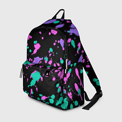 Рюкзак Неоновые цвета брызги краски, цвет: 3D-принт