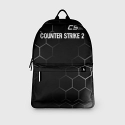 Рюкзак Counter Strike 2 glitch на темном фоне: символ све, цвет: 3D-принт — фото 2