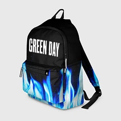 Рюкзак Green Day blue fire, цвет: 3D-принт