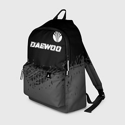 Рюкзак Daewoo speed на темном фоне со следами шин: символ, цвет: 3D-принт