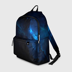 Рюкзак Чёрный и синий космос, цвет: 3D-принт