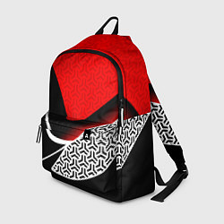 Рюкзак Геометрическая униформа - красная, цвет: 3D-принт