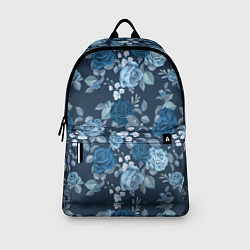 Рюкзак Голубые розы паттерн, цвет: 3D-принт — фото 2