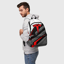 Рюкзак Tesla - красная линия, цвет: 3D-принт — фото 2