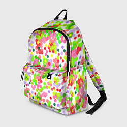 Рюкзак Разноцветное конфетти на белом, цвет: 3D-принт