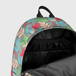 Рюкзак Цветные веточки, цвет: 3D-принт — фото 2