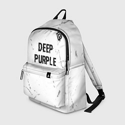 Рюкзак Deep Purple glitch на светлом фоне: символ сверху, цвет: 3D-принт