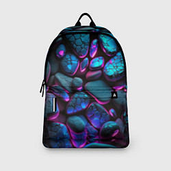 Рюкзак Неоновые камни, цвет: 3D-принт — фото 2