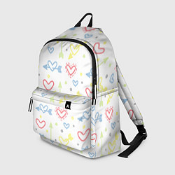 Рюкзак Color hearts, цвет: 3D-принт