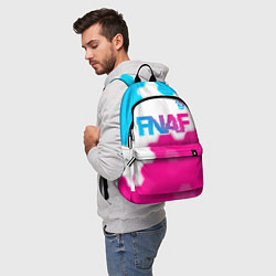 Рюкзак FNAF neon gradient style: символ сверху, цвет: 3D-принт — фото 2