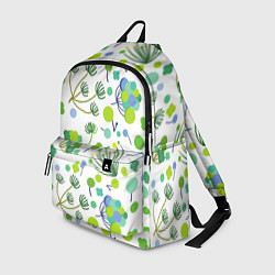 Рюкзак Green bloom, цвет: 3D-принт