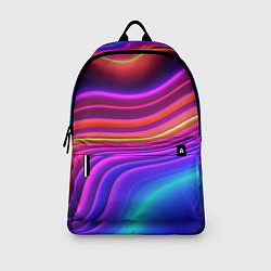 Рюкзак Яркие неоновые волны, цвет: 3D-принт — фото 2