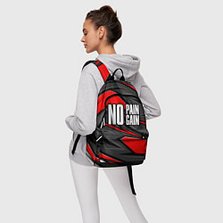 Рюкзак No pain no gain - красный, цвет: 3D-принт — фото 2
