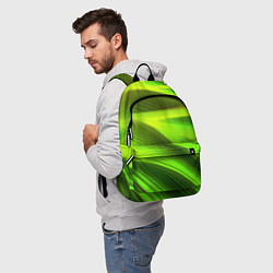 Рюкзак Светлый зеленый абстрактный фон, цвет: 3D-принт — фото 2