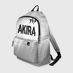 Рюкзак Akira glitch на светлом фоне: символ сверху, цвет: 3D-принт