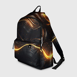 Рюкзак Золотистые волны, цвет: 3D-принт