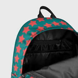 Рюкзак Звезды на изумрудном, цвет: 3D-принт — фото 2